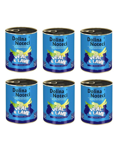 DOLINA NOTECI Premium SuperFood teľacie a jahňacie mäso 400 g x 6 ks