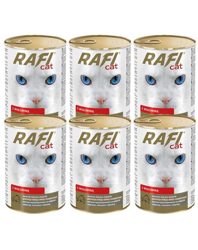 DOLINA NOTECI Rafi Cat Adult Hovädzie mäso 6x415 g