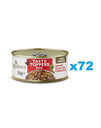 APPLAWS Taste Toppers Guláš s hovädzím mäsom, mrkvou a hráškom 72x156 g