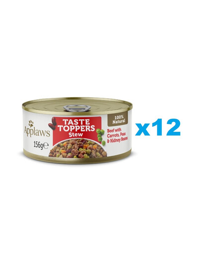 APPLAWS Taste Toppers Guláš s hovädzím mäsom, mrkvou a hráškom 12x156 g