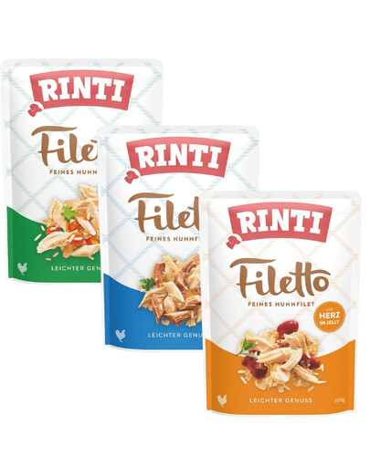 RINTI Filetto in Jelly Mix chutí 24×100 g Kuracie v želé