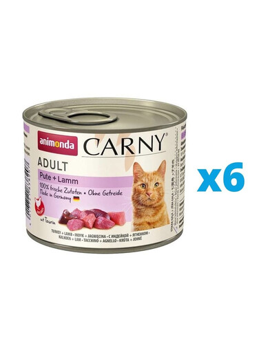 ANIMONDA Carny Adult karma dla kota puszka 6 x 200g