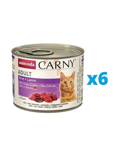 ANIMONDA Carny Adult karma dla kota puszka 6 x 200g