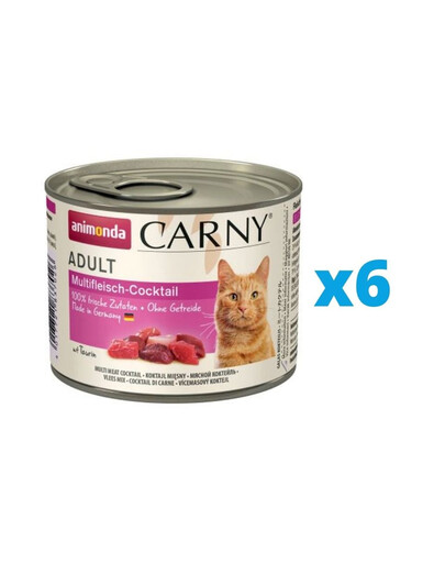 ANIMONDA Carny Adult karma dla kota puszka 6 x 200g