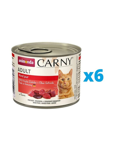 ANIMONDA Carny Adult karma dla kota puszka 6 x 200g