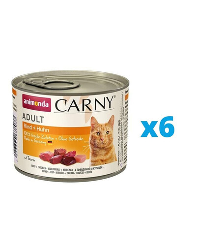 ANIMONDA Carny Adult karma dla kota puszka 6 x 200g