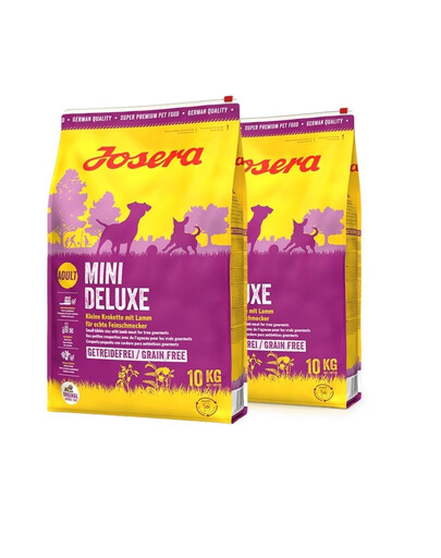 JOSERA Mini Deluxe 2x10 kg dla psów dorosłych ras miniaturowych