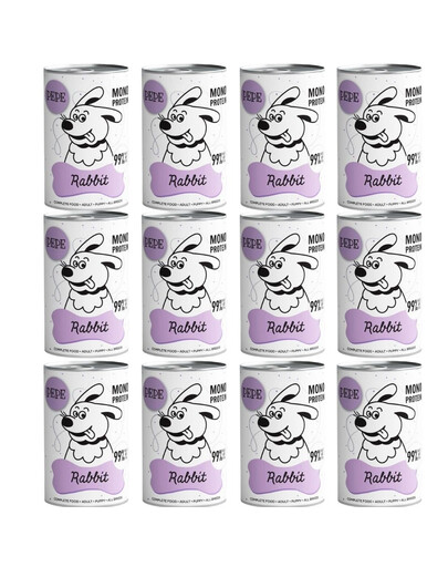 PAKA ZWIERZAKA PEPE Rabbit 12x400g Králik