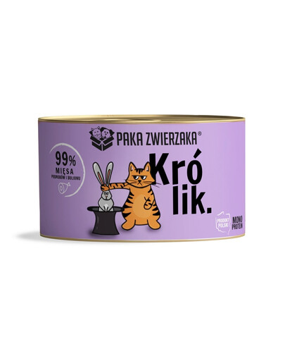 Karma mokra Królik dla kota 200 g