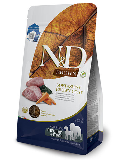 FARMINA N&D 2 kg Krmivo s jahňacinou, mrkvou a spirulinou