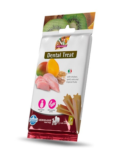 FARMINA N&D Tropical Selection Dental Treat Chicken Medium/Maxi 100 g (7 ks) Dentálna maškrta pre stredné a veľké psy