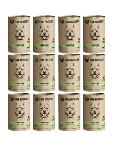 PAKA ZWIERZAKA Jahňacie, jablko a mäta 12x400 g