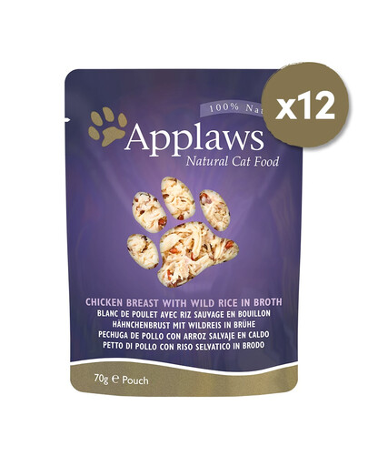 Applaws Pouch saszetki w bulionie 12 x 70 g
