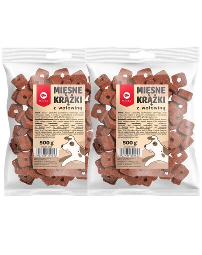 MACED Krúžky z hovädzieho mäsa 2x500 g