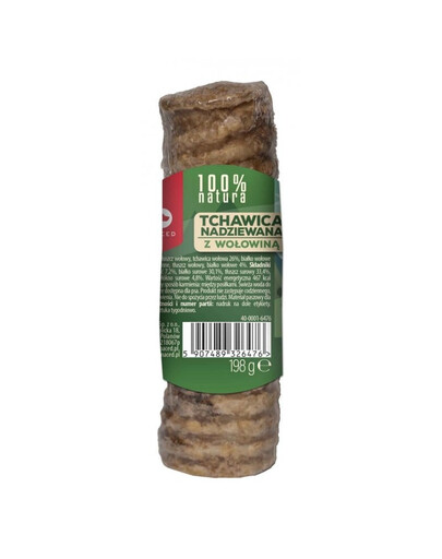 MACED 100% Natura Malá trachea plnená hovädzím mäsom pre psov 120 g