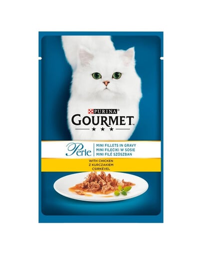 Perle z kurczakiem 24x85g mokra karma dla kotów