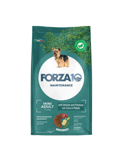 FORZA 10 Mini Maintenance krmivo s jeleňom a zemiakmi pre dospelých psov malých plemien 2 kg