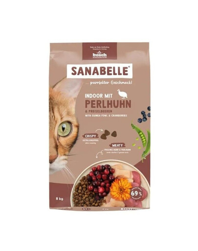SANABELLE Indoor Perlička 8 kg pre mačky nevychádzajúce