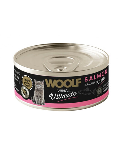 WOOLF Wild Cat Ultimate Kitten Salmon Pate 85g Paštéta s lososom pre mačiatka