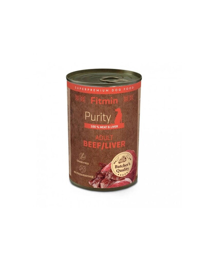 FITMIN Purity Adult Dog Beef with liver 400g Hovädzina s pečeňou pre psov