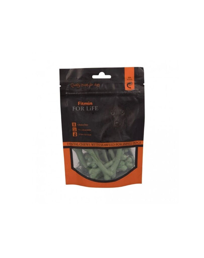 FITMIN For Life Dental treat Chews with seaweed 70g Dentálne tyčinky s riasami pre malé psy