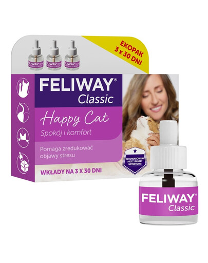 FELIWAY Classic 3 náhradné náplne - feromóny pre mačky