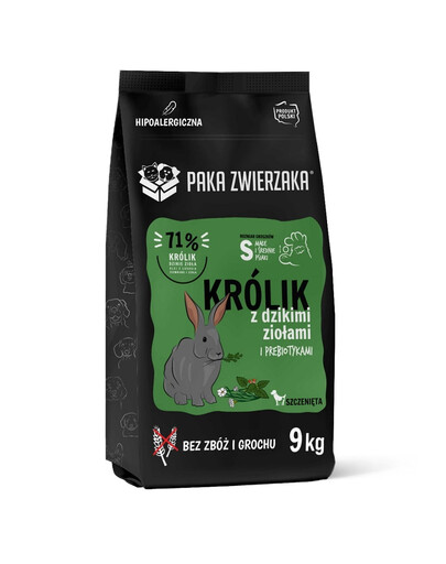 PAKA ZWIERZAKA Seventh Heaven 9 kg Krmivo s ráličím mäsom a s divokými bylinkami pre šteňatá