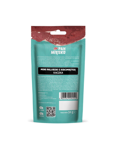 Mini paluszki Kaczka z kocimiętką przysmak dla kota 50 g