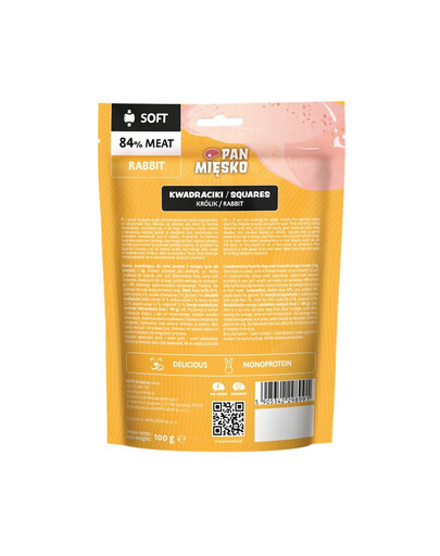 PAN MIĘSKO Kocky Králik pochúťka pre psa 100 g