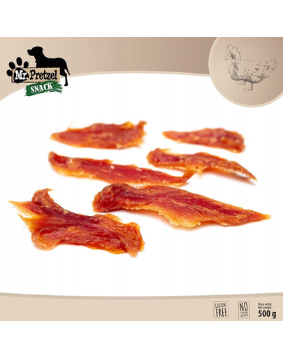 MR. PRETZEL Mäkké malé filety z kačice 500 g maškrta pre psa