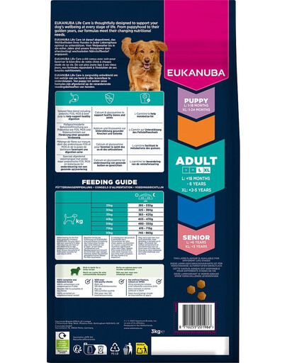 Adult Large Breeds Lamb Rice 3 kg sucha karma dla psów dużych ras bogata w jagnięcinę i ryż