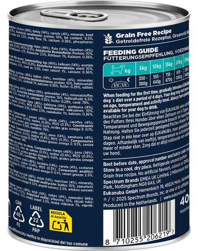 Life Care Adult Rich in Turkey 400 g pasztet dla psów bogaty w indyka i marchewkę