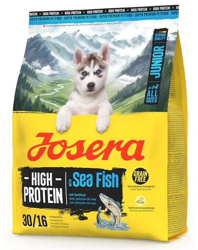 JOSERA High Protein Junior Sea Fish 900g Krmivo s morskými rybami pre šteniatka