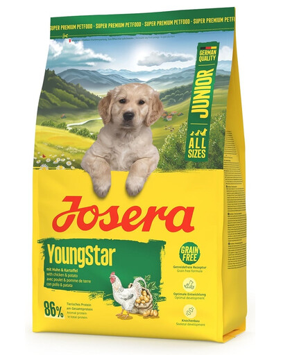 JOSERA YoungStar 3kg Bezobilné krmivo pre šteniatka