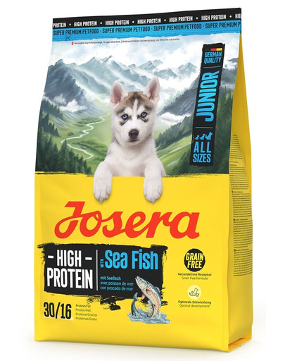 JOSERA High Protein Junior Sea Fish 3kg Krmivo s morskými rybami pre rastúce psy
