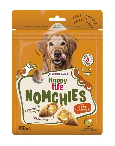 VERSELE-LAGA Happy Life Snack Nomchies Beef 150g pamlsky podporujúce zdravie zubov