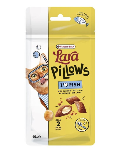 VERSELE-LAGA Lara Snack Pillows with Salmon Happy Fur 60g maškrta podporujúca krásnu srsť