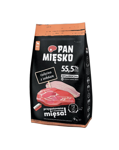 PAN MIĘSKO Teľacie mäso s moriakom M 9 kg