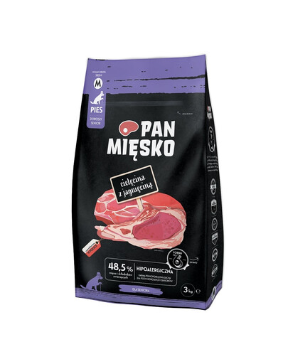 PAN MIĘSKO Teľacie a jahňacie pre seniorov M 3 kg