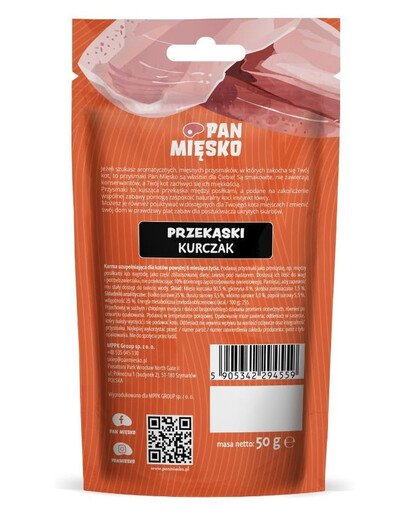 PAN MIĘSKO Kuracia pochúťka pre mačky 50g