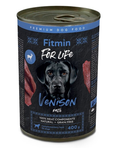 FITMIN For Life Venison Pate 400 g Paštéta z jeleňa pre psov