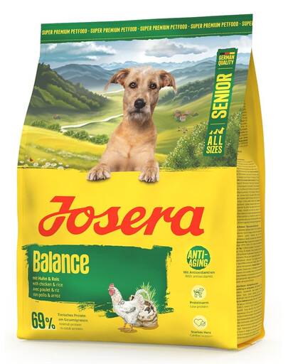 JOSERA Senior Balance 900g Krmivo pre starších psov s nízkym obsahom tuku