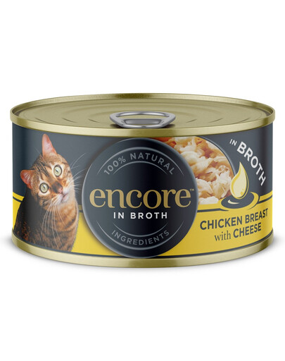 ENCORE Cat Chicken Breast with Cheese in Broth kurča s syrom v vývare 70 g