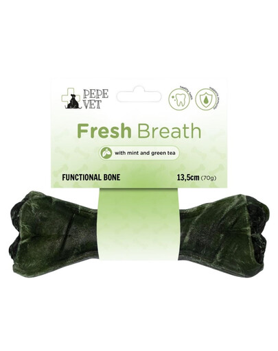 PEPE Vet Funkčná kosť Fresh Breath 13,5 cm (70 g) pre svieži dych psov