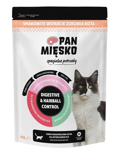 Specjalne potrzeby Digestive & Hairball Control dla kotów 800 g