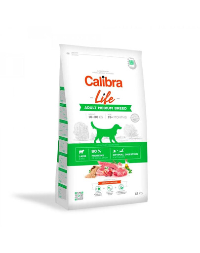 CALIBRA Dog Life Adult Medium Breed Lamb 2,5 kg s jahňacím mäsom pre psov stredných plemien