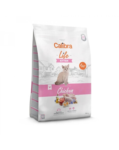 CALIBRA Cat Life Kitten Chicken 6 kg pre mačiatka s kuracím mäsom