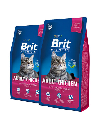 BRIT Premium Cat Adult kurczak 16 kg (2 x 8 kg)