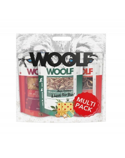 WOOLF Multipack Christmas 3x100g psie maškrty