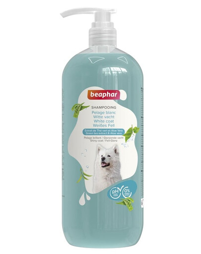 BEAPHAR Shampoo White Coat 1 l šampón pre bielu a svetlú srsť pre psov